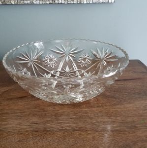 Crystal Glass Bowl with beautiful accents design